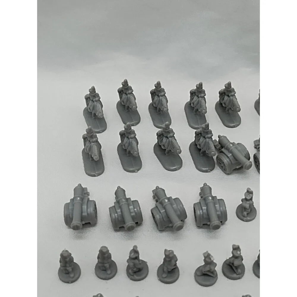 Set Of (60) 1993 Risk Gray Board Game Player Pieces